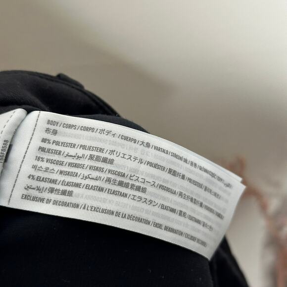 ABERCROMBIE & FITCH Sloane Tailored Wide Leg Pant Black Sz 31/12 {X52} - Picture 7 of 7